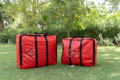 Heavy-Duty Polypropylene Clothes  Blanket Storage Bag & Caro