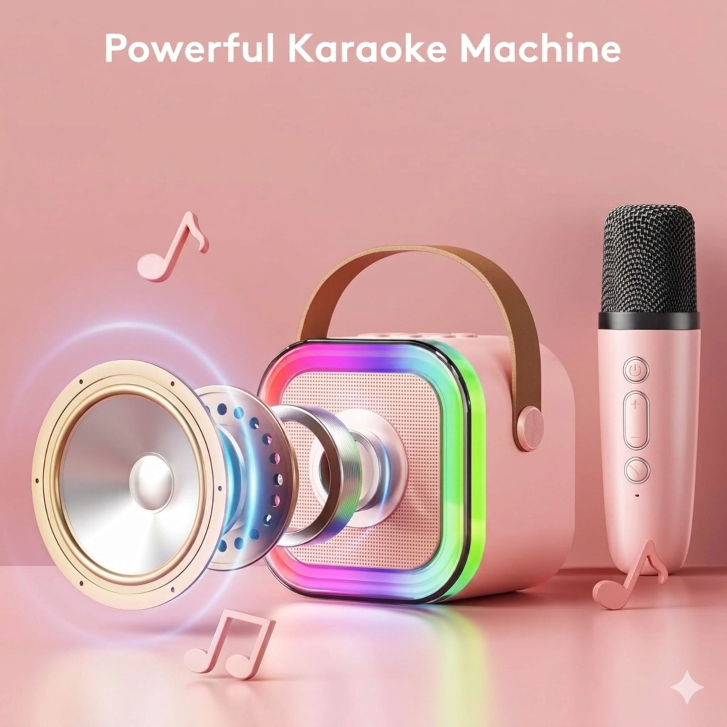 Sixonic K12 Karaoke Speaker – Portable Rechargeable Wireless Bluetooth Speaker with Microphone
