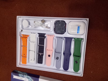 Multicolor Smart Watch with 7 Bands with Bluetooth